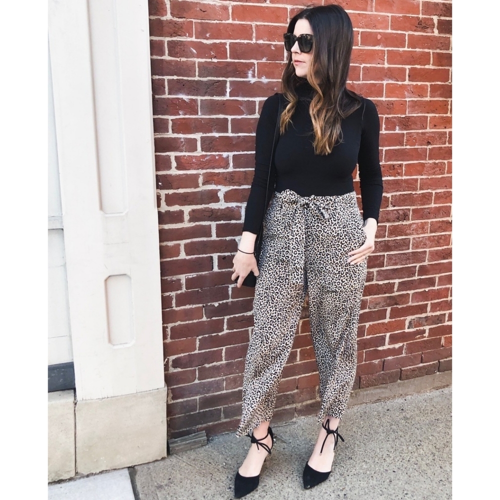 J.Crew - Silk Leopard Print Pants